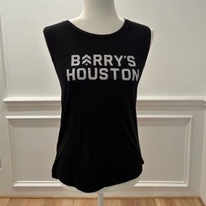 Barry’s Houston‎ Black Tank Top Size Small